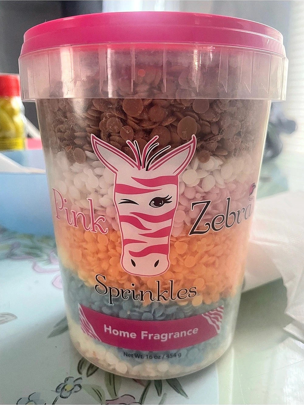 Pink Zebra Sprinkles Home Fragrance Jar Mystery scents